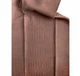 Штора Bella 150×250 см жаккардовая коричневая на тесьме с геометрическим рельефным узором для спальни и гостиной - изображение 6