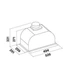 Вытяжка декоративная Falmec Gruppo Incasso Murano 50 White Glass (800) (CGIW50.E10P6#ZZZF491F) - изображение 2