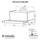 Вытяжка телескопическая Minola HTL 6214 BL 700 LED - изображение 2