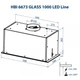 Вытяжка встраиваемая Minola HBI 6673 BL GLASS 1000 LED Line - изображение 10