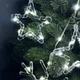 Світлодіодна гірлянда-завіса прозорий дріт Зірки та сніжинки 10 LED 3 х 0.9 м білий - изображение 2