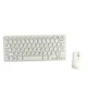 Комплект беспроводной клавиатуры и мыши Mini Keyboard K03 белый - изображение 4