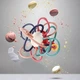 Брязкальце, гризунок-прорізувач сенсорний силіконовий Mommy Bag Space Різнокольоровий - изображение 2