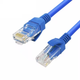 Патч корд LAN кабель 1м Cat5e UTP 24AWG синий для интернета и IP-камер - изображение 4