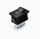 Сетевой выключатель двухпозиционный KCD11 3pin 3А 250V Черная 10х15мм - изображение 1