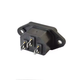 Штекер сетевой IEC 60320 C14 3pin коннектор монтажный на корпус 250В 10А - изображение 3