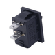 Кнопка двухпозиционная KCD1-101 2 контакта 6A 250V 20х15 мм Черная - изображение 2