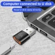 Переходник 6А USB-C Female на USB-A Male для смартфона - изображение 4