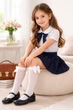 Гольфы детские ажурные с бантом для девочки 6-12 лет Day Mod арт 2222008 Белый - изображение 2