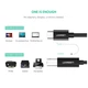 Кабель для принтера USB-C 2.0 to BM 2.0m US241 black Ugreen (50446) (319163) - изображение 6