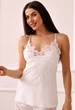 Костюм домашний женский майка и шорты Komilfo Hibiscus 4154s/1-7060 M шампань - изображение 2