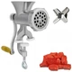 Ручна механічна шнекова м'ясорубка Meat Mincer JHP-10 25x15x30 см із затискачем до столу Алюмінієва - зображення 1