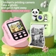 Дитячий фотоапарат миттєвого друку в чохлі із зайчиком Children's fun Camera S11 з підтримкою microSD card на 2 камери Зелений - зображення 8