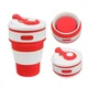 Чашка силиконовая SILICON MAGIC CUP с герметичной крышкой и поилкой Красная 7194 - изображение 3