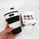 Чашка силиконовая SILICON MAGIC CUP с герметичной крышкой и поилкой Черный 7194 - изображение 6