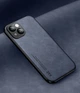 Шкіряний чохол XnE iPhone 13 з металевою вставкою Blue (36161-28) - зображення 1