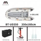 Aqua-Marina BT-UD350 надувная моторная лодка аэрдек 350см - изображение 2