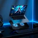 Подставка с охлаждением для ноутбука HOCO GA4 Jade laptop cooling stand 12-17 дюймов, RGB, 7 режимов, 2 кулера - изображение 1