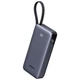 Павербанк Ugreen PB536 20000 mAh 45W PD USB-C + USB-A з вбудованим кабелем Type-C Темно-сірий (55988) - зображення 1