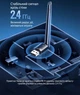Wi-Fi адаптер Ugreen CM761 USB 2.0 Wi-Fi 6 AX300 2.4 ГГц 286 Мбіт/с зовнішня антена Чорний (35263) - зображення 5