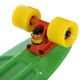Скейтборд пластиковий Penny FISH 22in однотонна дека FISH (зел-ора-жел) (SK-401-15) - зображення 3