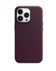 Чохол для iPhone 15 Pro Max Leather Case з MagSafe Dark Cherry - изображение 2