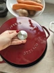 Кастрюля чугунная 21 см 3 л Gerlach Natur Iron бордовая (5901035449466) - изображение 4