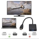 Адаптер конвертер HDMI to VGA Full HD 1080p Чорний - зображення 3