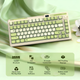 Механическая клавиатура Kzzi k75 Dazzling Pudding, игровая с комбинированным подключением, подсветкой, LEMON GREEN - изображение 3