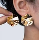 Женские сережки Круги jewelry Золотистые - изображение 1