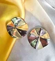 Женские сережки Круги jewelry Золотистые - изображение 2