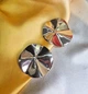 Женские сережки Круги jewelry Золотистые - изображение 5