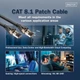 Патч-корд DIGITUS CAT 8.1 S-FTP, 0.5м, AWG 24/7, LSZH, черный - изображение 4