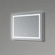 Дзеркало прямокутне з LED-підсвічуванням Qtap Mideya MI2 700х500 з димером та антизапотіванням - изображение 6