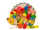 Деревянная развивающая игрушка Шнуровка Ёж WToys, 25916 - изображение 1