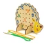 Деревянная развивающая игрушка Шнуровка Ёж WToys, 25916 - изображение 4