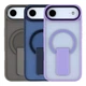 Чохол Premium TPU+PC FlexGuard Magnetic Ring Stand для iPhone 17 Air Purple - зображення 2