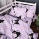 Простынь MirSon Бязь 17-0883 Magic Kuromi 150 х 220 см (2200012198773) - изображение 2