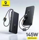 Портативна батарея Powerbank Baseus EnerFill FC41 Digital Display With Dual Built in USB-C Cables 25000mAh 145W E0028H03 Black - зображення 2