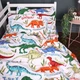 Простынь MirSon Бязь 17-0868 Dino World 150 х 220 см (2200012066638) - изображение 2