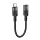 Кабель USB C To Lightning Hoco U107 чорний для заряджання та передачі даних 2А довжина 10 см алюмінієвий сплав - зображення 2