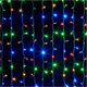 Гірлянда штора 3х3м 360 LED кольорове світло для оформлення інтер'єру AD-50568 - зображення 3