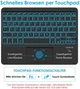 Bluetooth-клавіатура SOPPY з тачпадом (німецька розкладка QWERTZ) - зображення 7