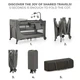 Ліжко-манеж 2в1 Kinderkraft Joy 2 з пеленатором, Dark Grey - изображение 3