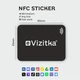 NFC стікер. NFC tag. НФС Наліпка єВізитка - зображення 1
