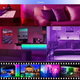 Світлодіодна LED стрічка RGB 5 м 220 В з пультом для підсвітки кімнати - зображення 4
