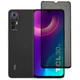 Защитное стекло Fiji Privacy для TCL 30 Plus (T676K) антишпион Anti-peeping полная проклейка черный - изображение 1
