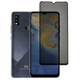 Захисне скло Fiji Privacy для ZTE Blade A51 антишпигун Anti-peeping повне проклеювання чорний - зображення 1