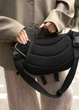 Большая женская поясная сумка бананка Sambag DynamicDart черная 38×21×7 см (80411701) - изображение 4