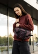 Большая женская поясная сумка бананка Sambag DynamicDart черная 38×21×7 см (80411148) - изображение 8